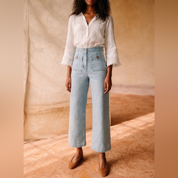 Sezane Denim - SÉZANE Emilio Wide Leg Jeans